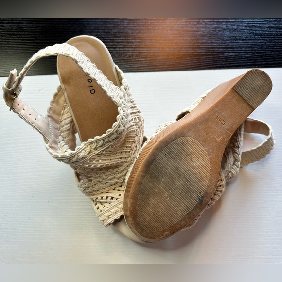 Torrid Women’s Crochet Wedge Sandals - Size 12W - $20 - Picture 3 of 3